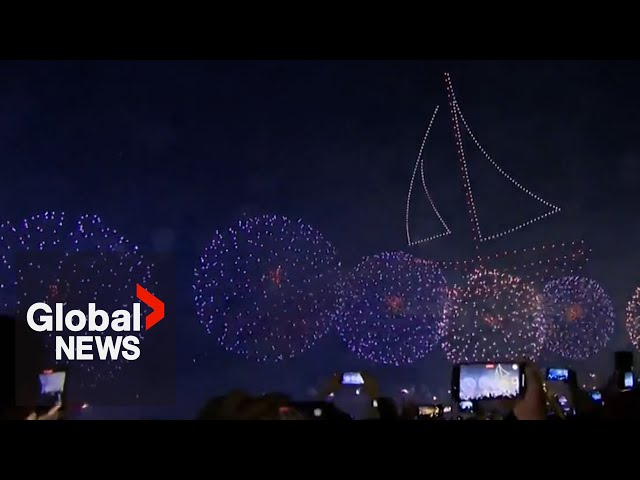 New Year's 2024: Ras Al Khaimah enters New Year with magical drones, fireworks and pyro show