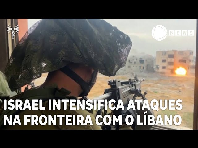 Israel intensifica ataques na fronteira com o Líbano