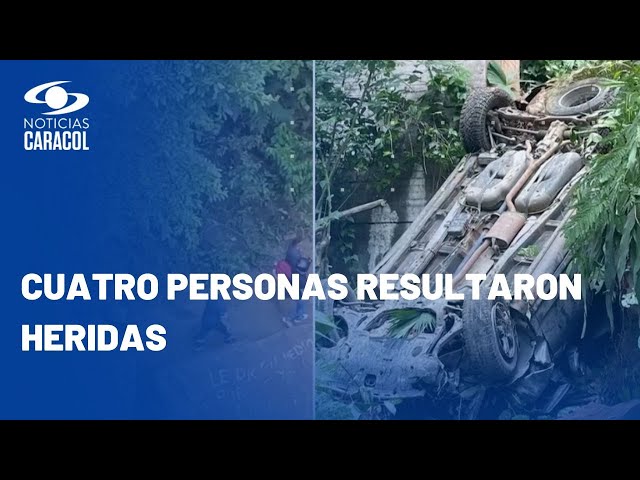 En Florencia, carro se salió de un puente y cayó a un abismo de más de 50 metros