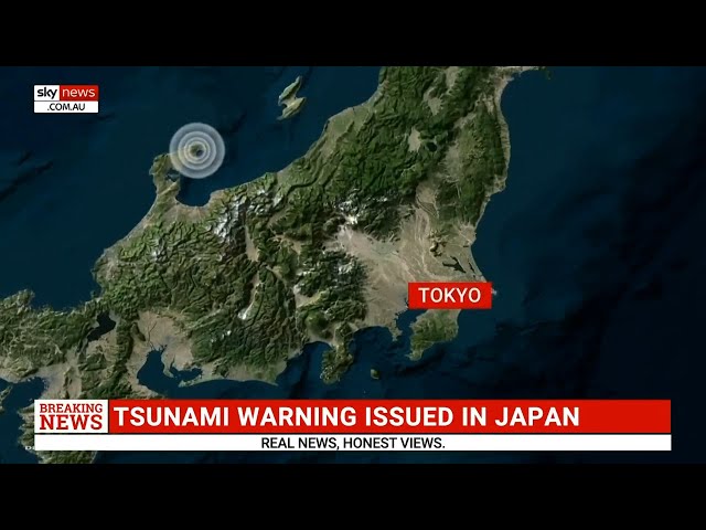 Japan issues tsunami warning after 7.6 magnitude earthquake