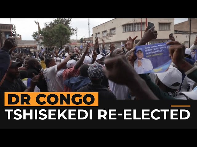 Supporters of DRC president Tshisekedi celebrate his re-election | Al Jazeera NewsFeed