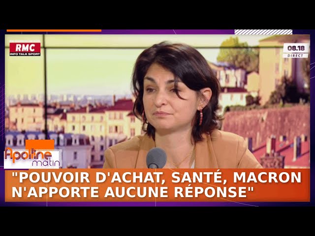 "Pouvoir d'achat et santé, Macron n'apporte aucune réponse aux deux priorités des Fra