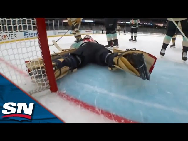 Kraken's Joey Daccord Keeps His Shutout Bid With Incredible Glove Save On Jack Eichel