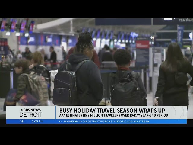 Busy holiday travel season wraps up