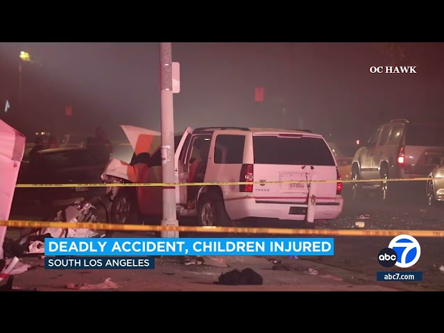 Several people including children injured in fatal New Year's Eve crash in South LA