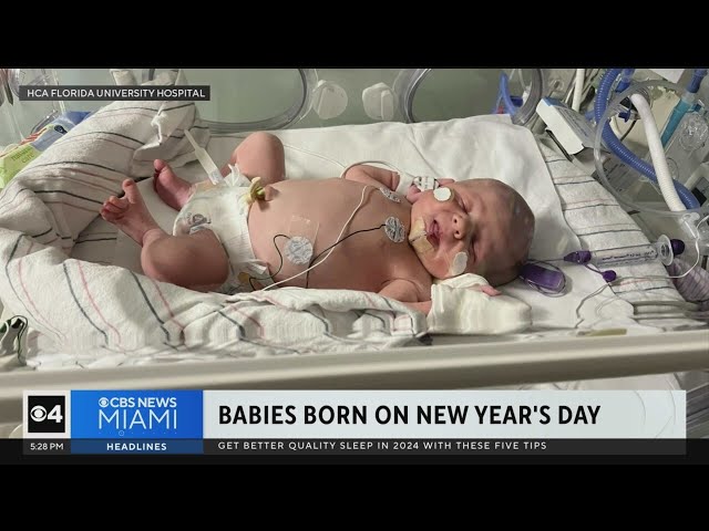 Several South Florida couples celebrate New Year's babies