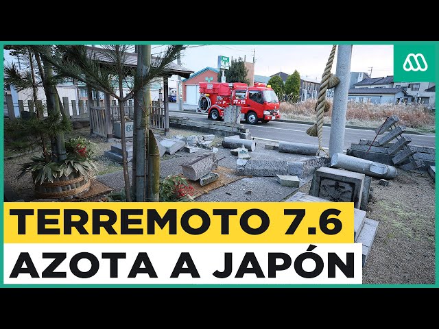 Terremoto azota Japón: Autoridades cifran magnitud en 7.6