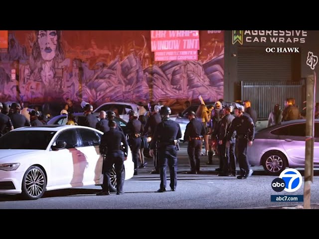 NYE revelers run for cover during shooting at underground party in downtown Los Angeles