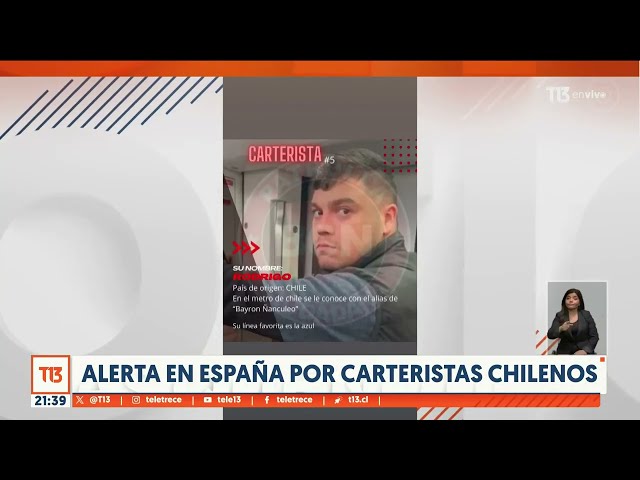 Alerta en España por carteristas chilenos