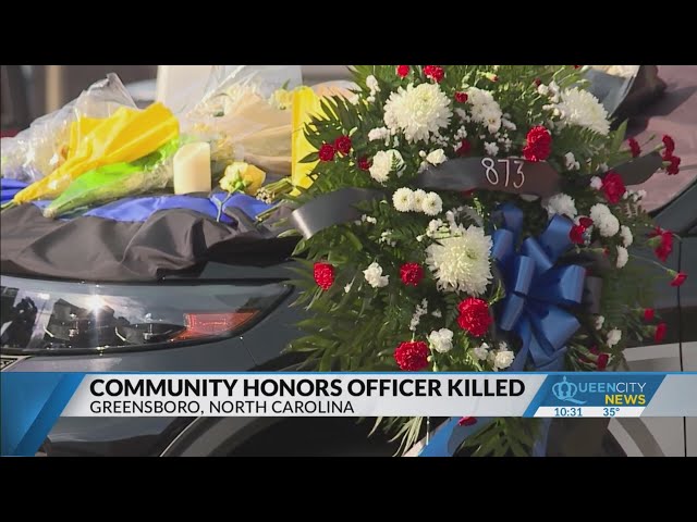 'Selflessly.' Community honors slain Greensboro officer