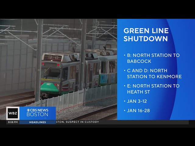 Expansive Green Line shutdown set to begin on January 3