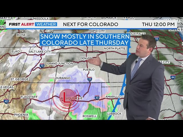 Dry and cool the next couple of days before another storm reaches Colorado