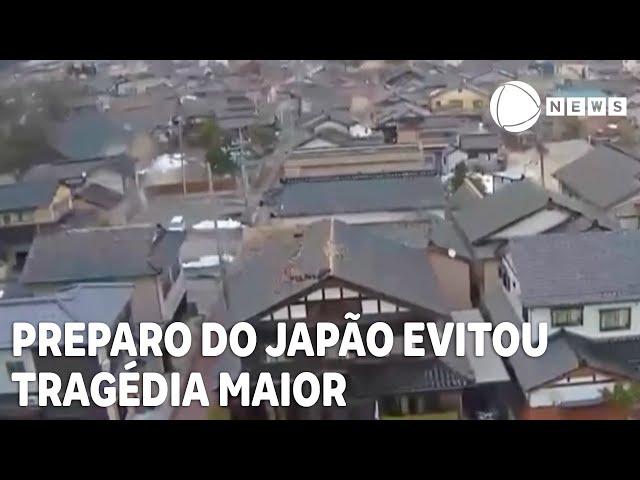 Estrutura dos prédios e treinamento à população evitaram uma tragédia maior no Japão