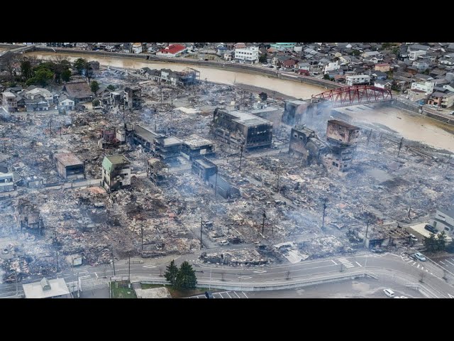 30 قتيلا على الأقل في زلزال اليابان وسباق ضد الساعة للعثور على ناجين • فرانس 24 / FRANCE 24