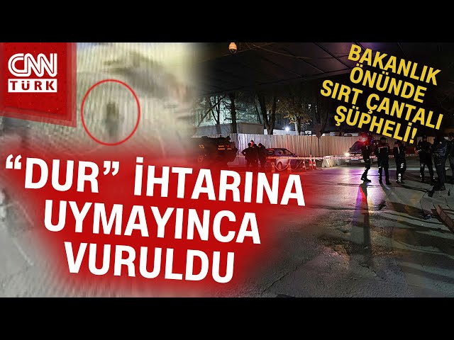 Ankara'da Bir Kişi 'Dur' İhtarına Uymadı, İçişleri Bakanlığı'na Doğru Koştu! #Ha