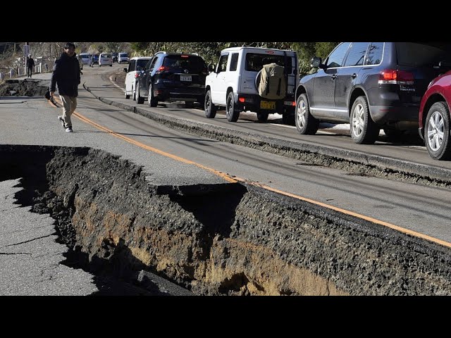 Roads cut off, widespread damage after quakes jolt Japan