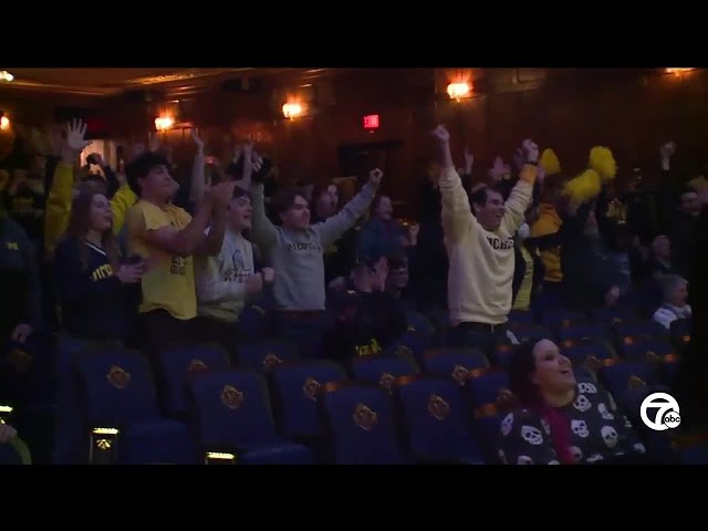 Fans go wild after Michigan beats Alabama in the Rose Bowl