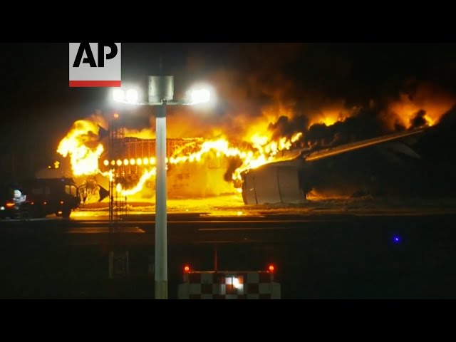 Fire erupts in Japan Airlines plane on runway, hundreds evacuated