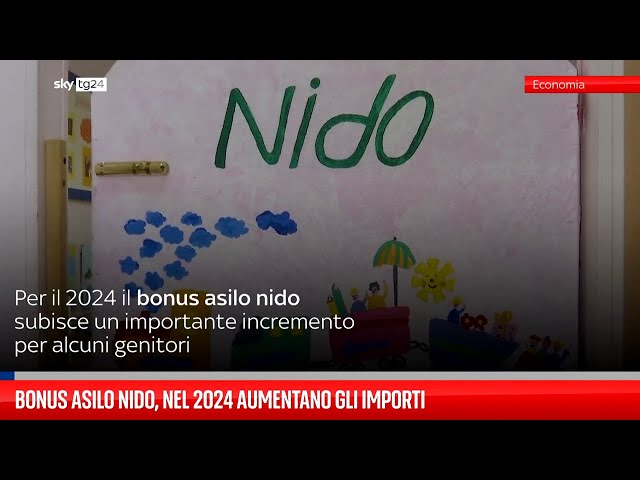 Bonus asilo nido, nel 2024 aumentano gli importi