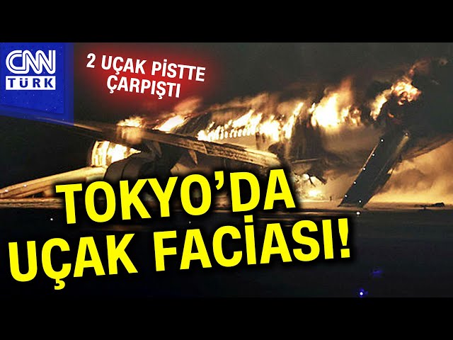 Tokyo Havalimanı'nda Uçak Alev Topuna Döndü! Yolcu Uçağı, Sahil Güvenlik Uçağı İle Çarpıştı...