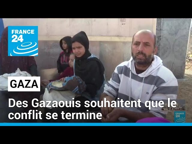 Des Gazaouis déplacés à Rafah souhaitent que le conflit se termine pour la nouvelle année