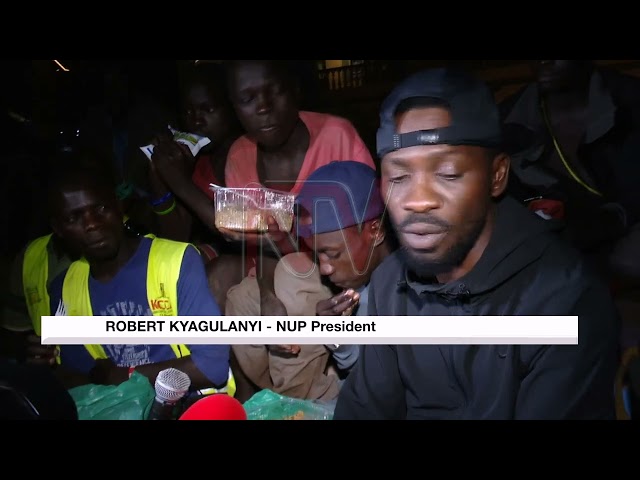 NUP's Robert Kyagulanyi donates to the homeless