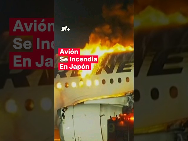 Colisión de dos aviones en Tokio deja 5 muertos #nmas #shorts #tokyo