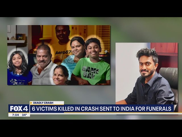 Bodies of 6 victims in head-on crash sent to India