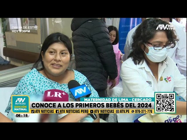 Maternidad de Lima: Conoce a los primeros bebés del 2024