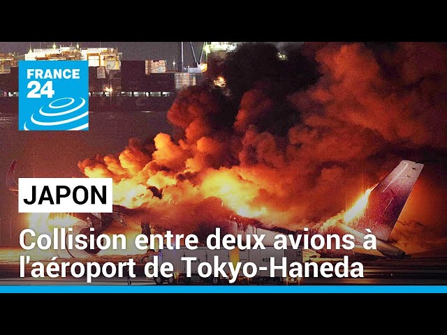 Japon : une collision entre deux avions à l'aéroport de Tokyo-Haneda fait cinq morts • FRANCE 2