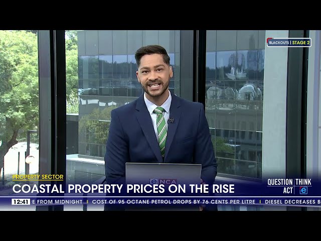 Coastal property prices on the rise