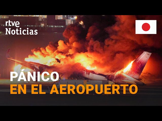 JAPÓN: Cinco MUERTOS y 379 EVACUADOS tras el CHOQUE de DOS AVIONES en el aeropuerto de TOKIO | RTVE