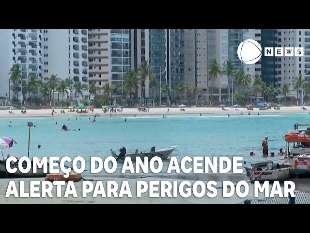 Começo do ano acende alerta para os perigos do mar