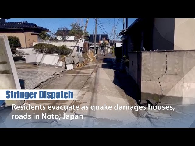 Stringer Dispatch: Residents evacuate as quake damages houses, roads in Japan's Noto Peninsula