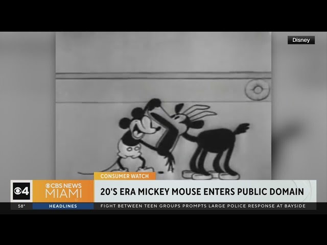 1920's era Mickey Mouse now in public domain