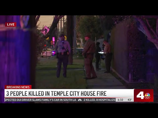 3 killed in Temple City house fire