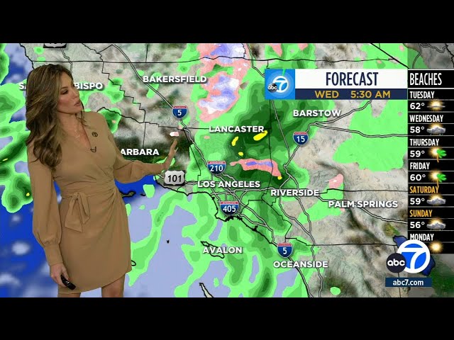 Cold storm expected to bring rain, snow to SoCal