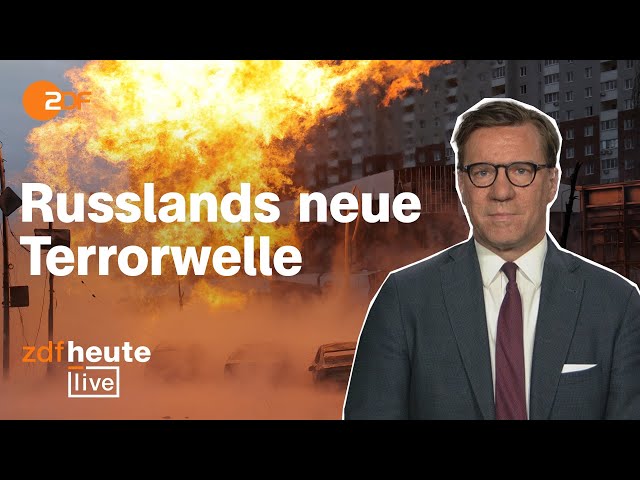 Massive Angriffe auf Ukraine: Wie Moskau die Taktik ändert | ZDFheute live mit Militärexperte Lange