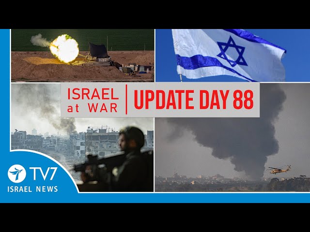 TV7 Israel News - Sword of Iron, Israel at War - Day 88 - UPDATE 02.01.24