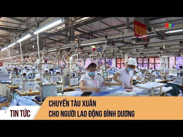 Chuyến tàu xuân cho người lao động Bình Dương