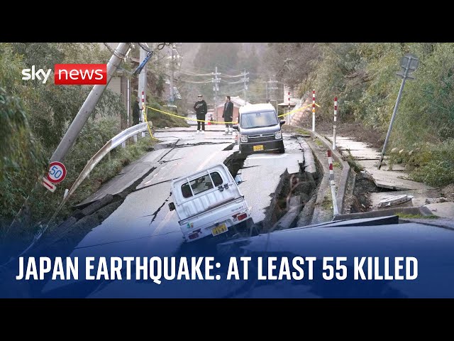 Japan earthquake: At least 55 people killed