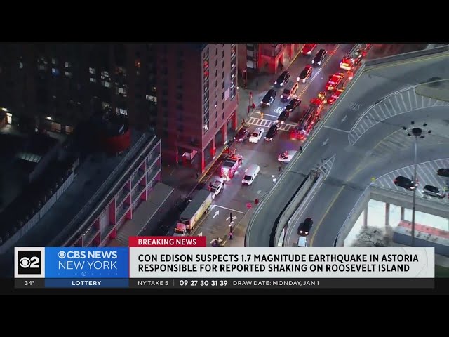 1.7 earthquake suspected as cause of shaking on Roosevelt Island