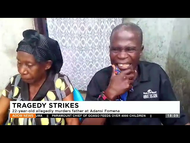 Tragedy Strikes: 22-year-old allegedly mürders father at Adansi Fomena - Adom TV News (2-1-24)