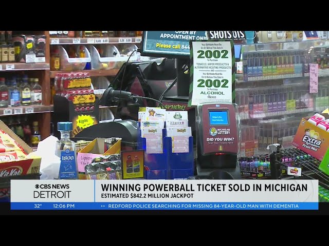 Winning Powerball ticket sold in Michigna
