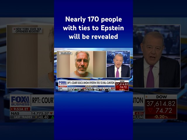 Bill Clinton reportedly among names set to be revealed with ties to Jeffrey Epstein #shorts