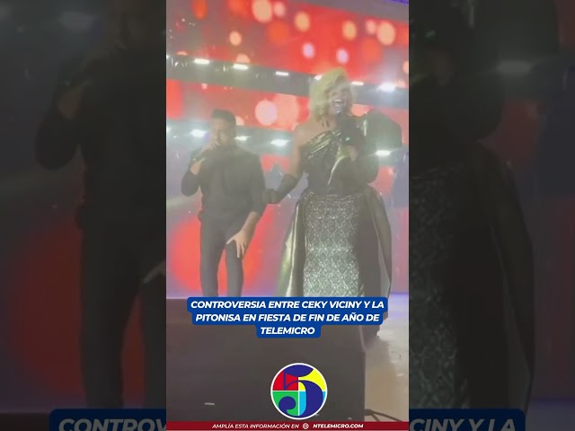 Quelio con Ceky Viciny y La Pitonisa en La Fiesta Fin De Año Telemicro