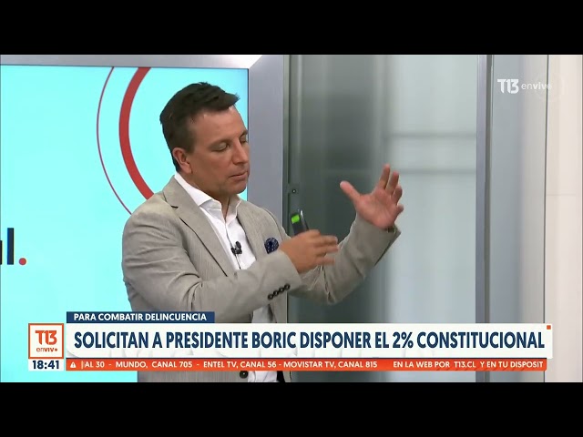 Solicitan a Pdte. Boric disponer el 2% constitucional para combatir la delincuencia