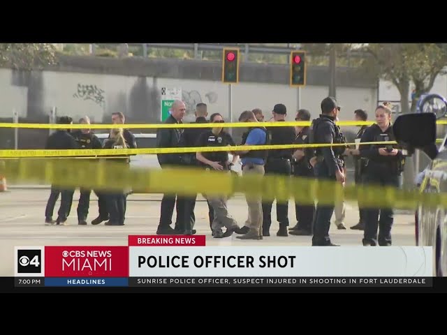 Sunrise officer, suspect injured in Fort Lauderdale shooting