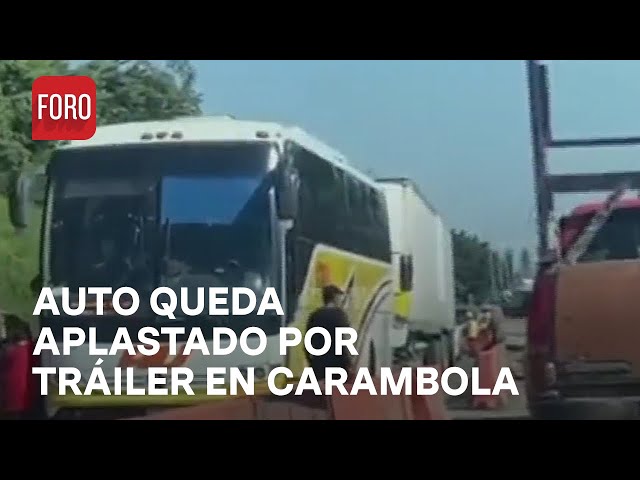 Accidente en la autopista Córdoba-Orizaba: Choque múltiple deja como saldo un herido - Las Noticias