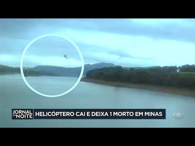 Helicóptero cai e deixa 1 morto em Minas Gerais